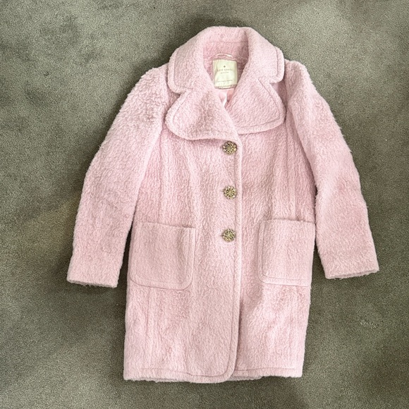 Kate Spade Soft Pink Teddy Jacket - Picture 3 of 8